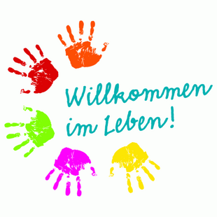 Logo Babybegrüßungsdienst "Willkommen im Leben"