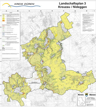 Beispiel-Karte eines Landschaftsplanes, hier der Landschaftsplan 3 Kreuzau/Nideggen