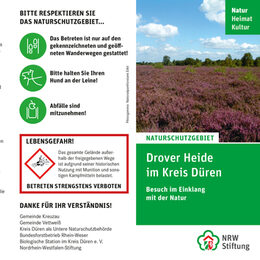 Flyer "Naturschutzgebiet Drover Heide"