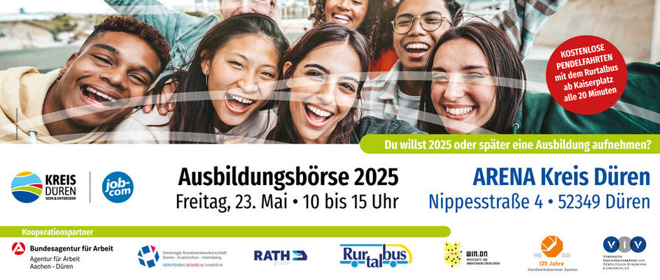 Banner der Ausbildungsbörse 2025