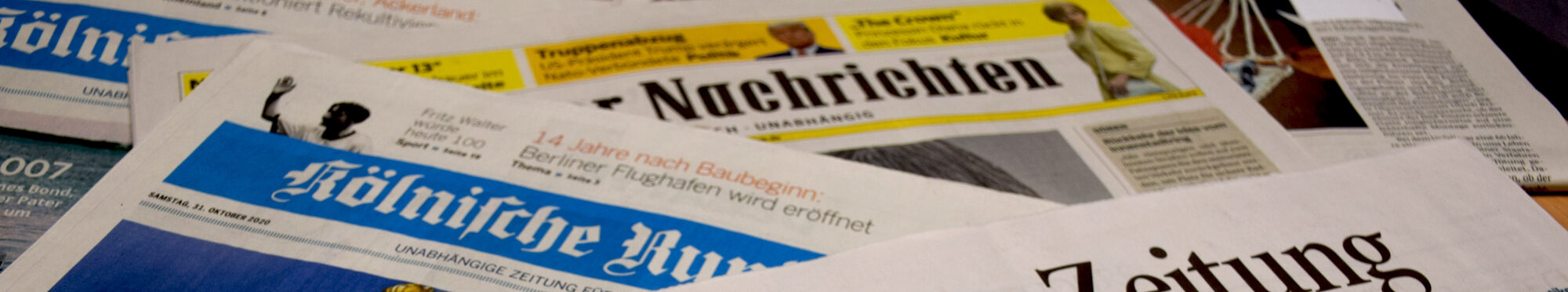 Zeitungen aus Jülich, Euskirchen und Düren.