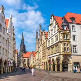 Blick auf die Stadt Münster.