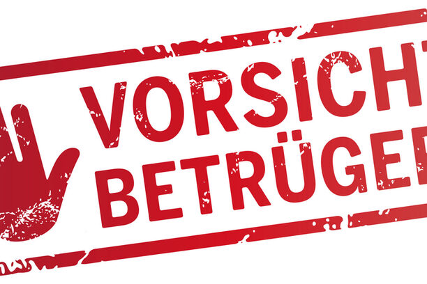 roter Stempel Achtung Betrüger