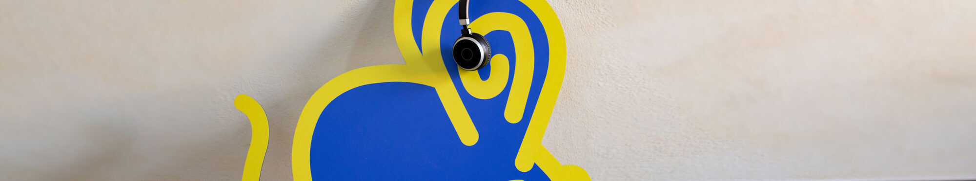 Kreismaus mit Headset