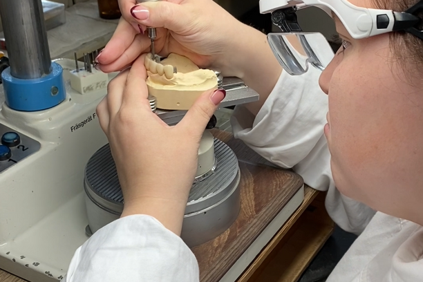 Katharina Sofie bei der Arbeit