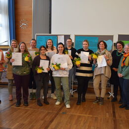 Gruppenbild bei der Abschlussfeier