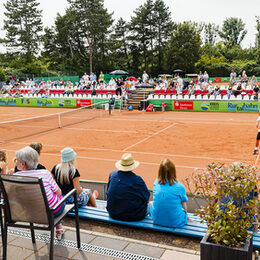 Die Kulisse des Center Courts am Finaltag des Kreis Düren Junior Cups 2024