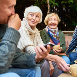 Senior Friends Enjoying Time Outdoors